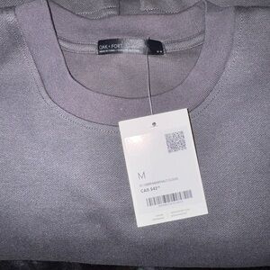 OAK + FORT Men's Charcoal Crewneck Sweater